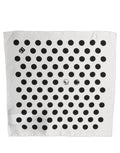 Dolce & Gabbana Weiße schwarze Polka Dot Seidenschal im Quadrat