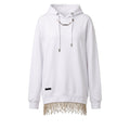 Philipp Plein Weißes Baumwoll-Sweatshirt für Damen