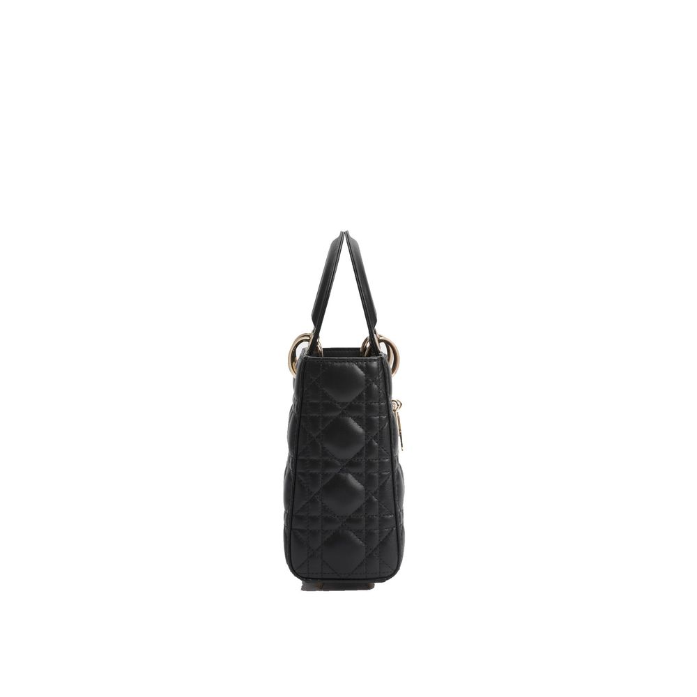 Dior Schwarze Lammleder-Schultertasche