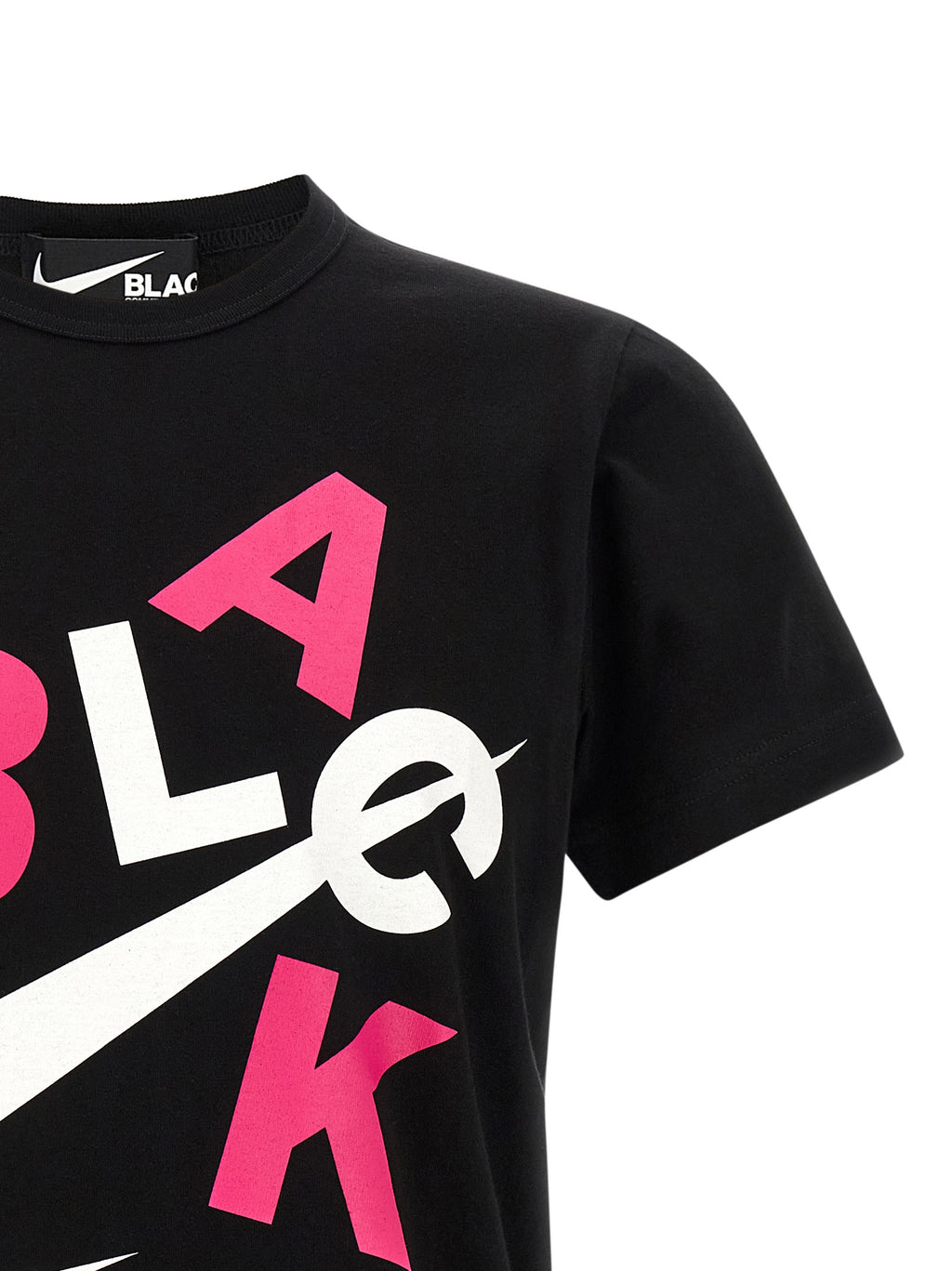 Comme Des Garçons Schwarzes Baumwoll-T-Shirt