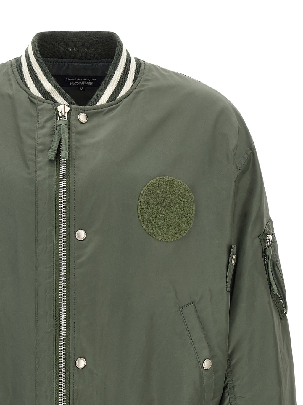 Comme Des Garçons Zweifarbige Nylon-Bomberjacke