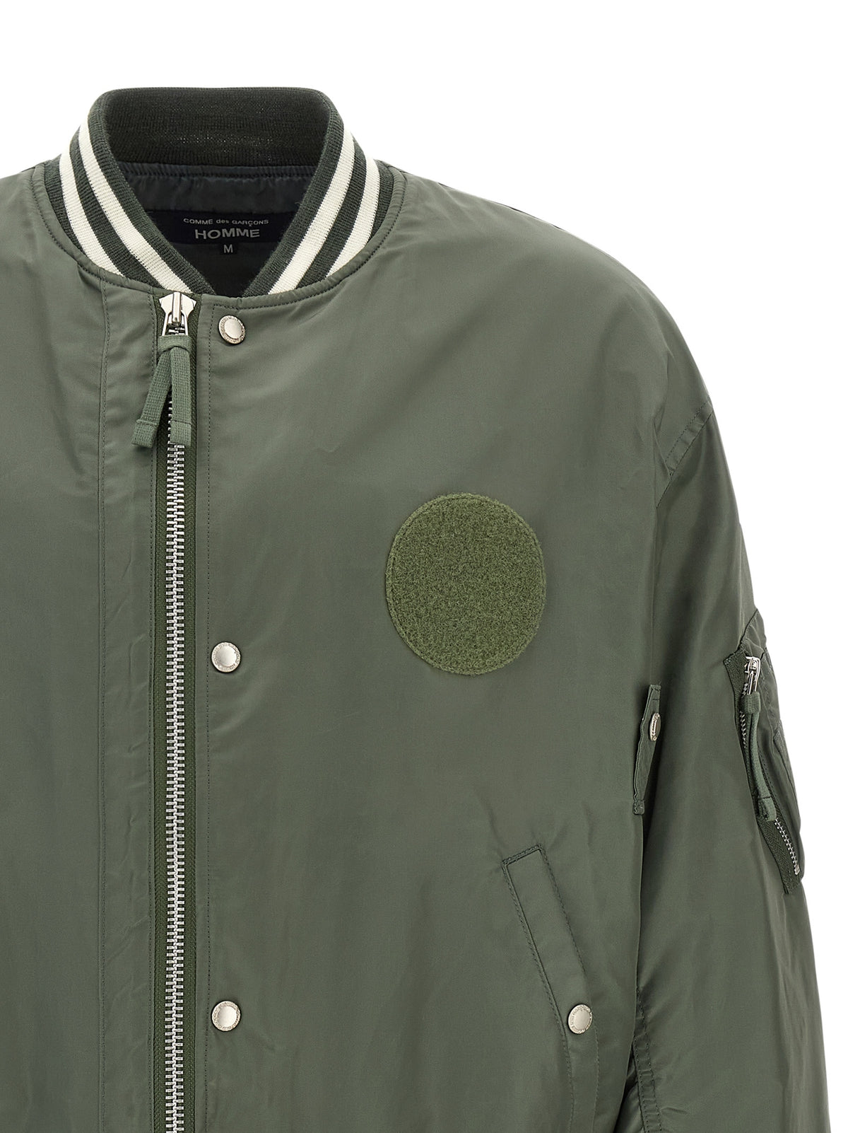 Comme Des Garçons Zweifarbige Nylon-Bomberjacke