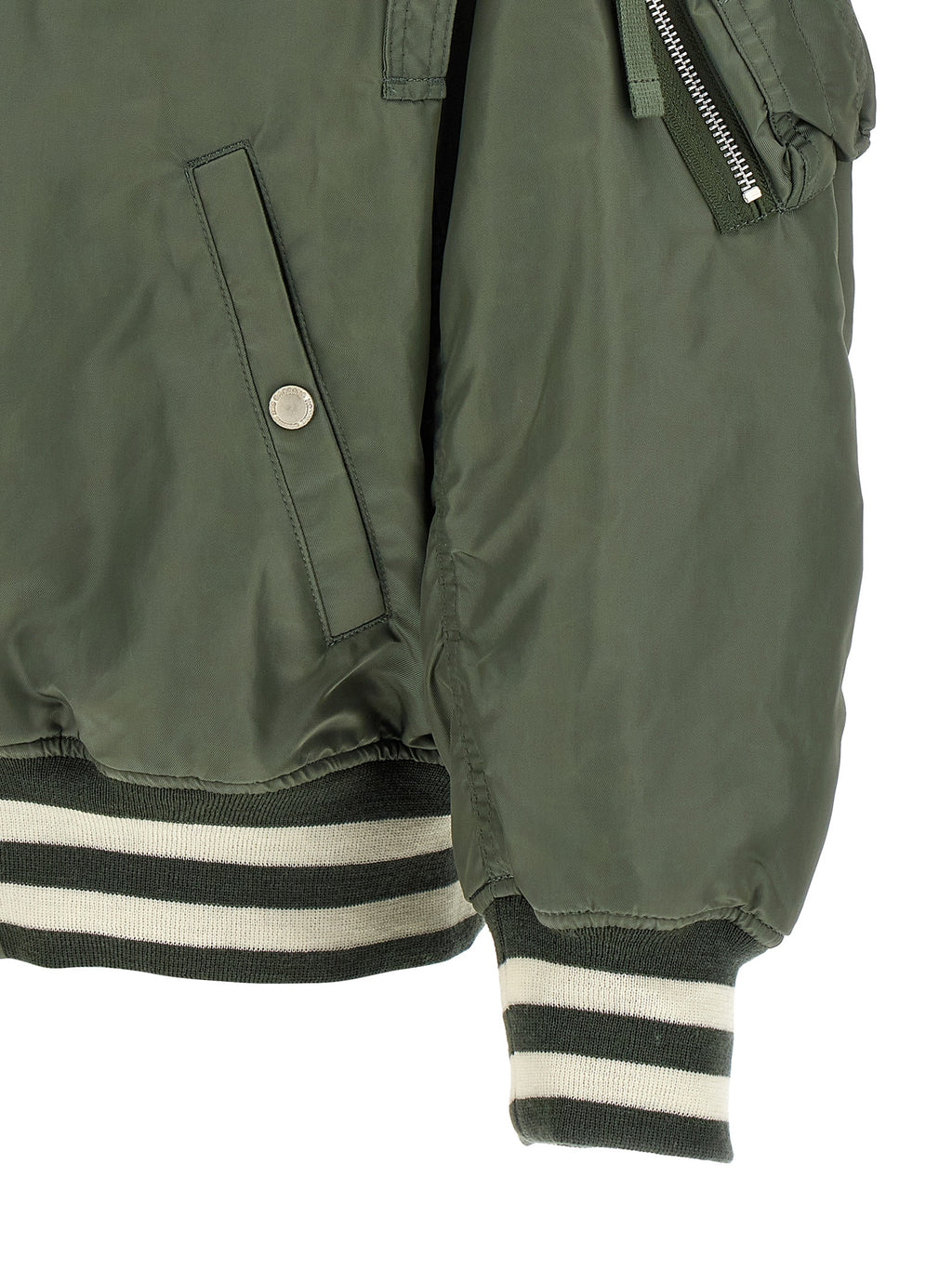 Comme Des Garçons Zweifarbige Nylon-Bomberjacke