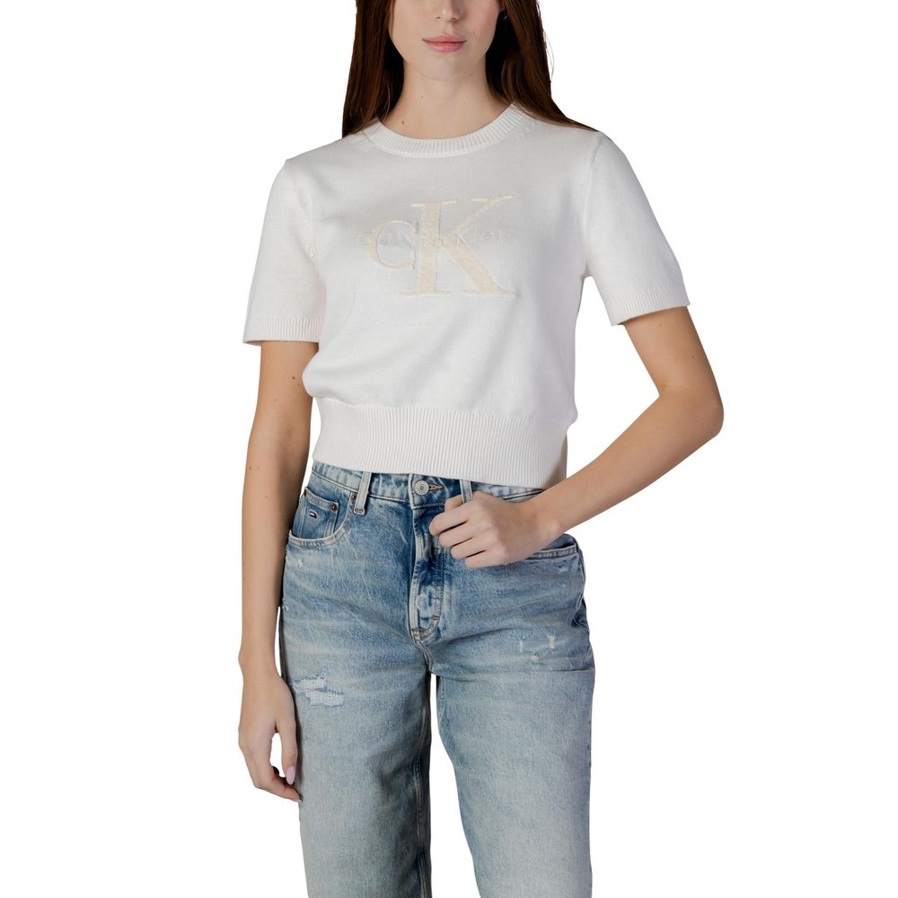 Calvin Klein Jeans Beige Baumwoll-Sweatshirt
