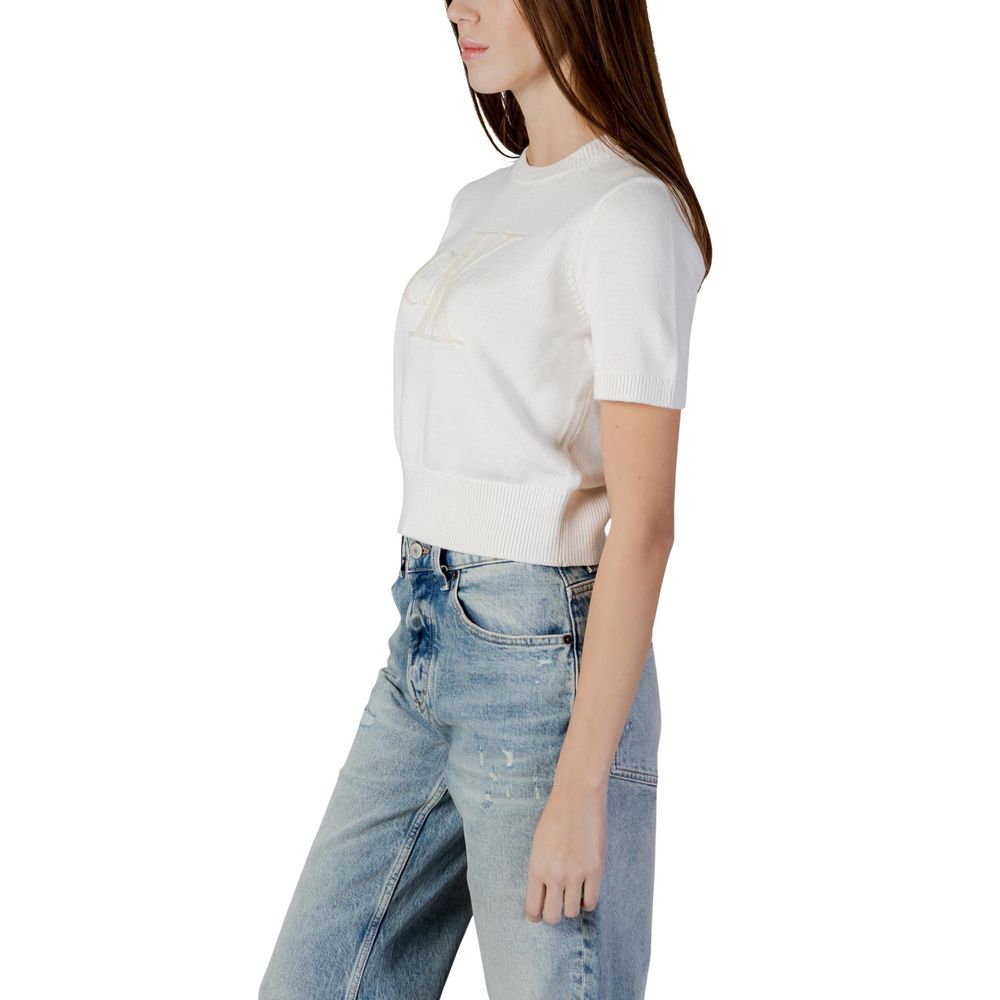 Calvin Klein Jeans Beige Baumwoll-Sweatshirt