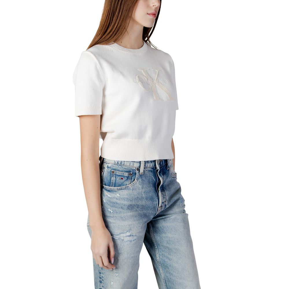 Calvin Klein Jeans Beige Baumwoll-Sweatshirt