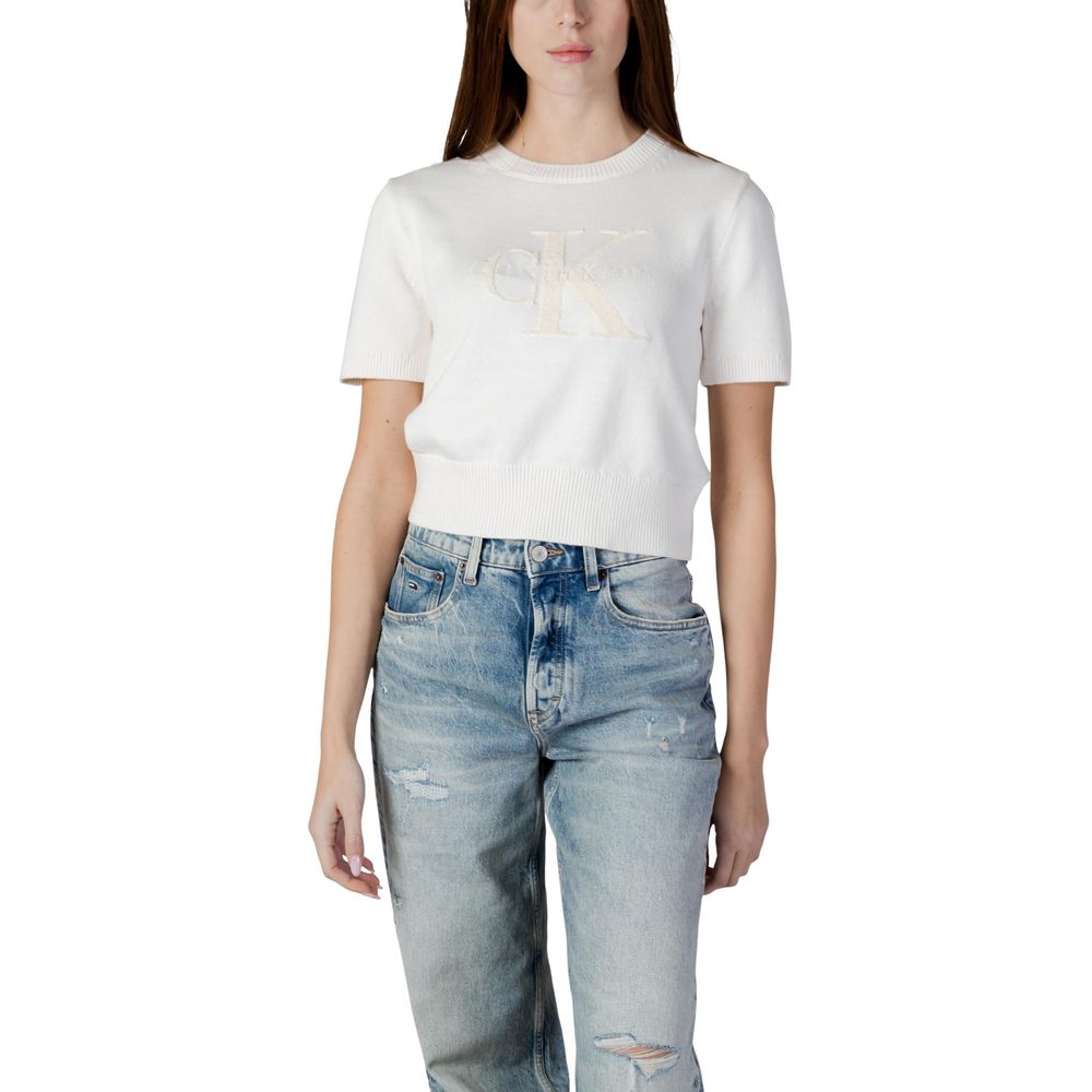 Calvin Klein Jeans Beige Baumwoll-Sweatshirt