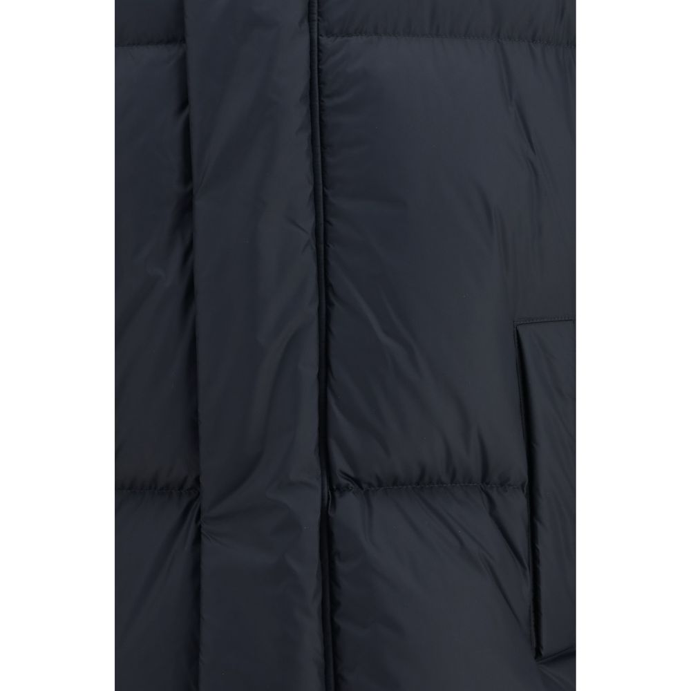 LAMINAR Schwarze Daunenjacke aus Gänsedaunen, durchgehend