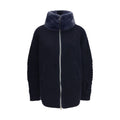 Herno Blaue Jacke aus Wolle Oves Aries in voller Länge