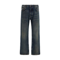 Off-White Blaue Jeans aus Baumwolle im geraden Schnitt