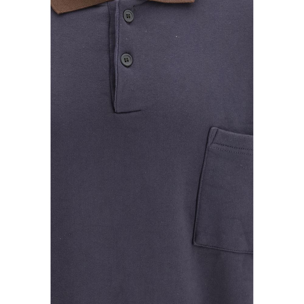 GR10K Blauer Baumwoll-Sweatshirt