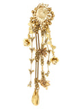 Dries Van Noten Gold Messing-Brosche