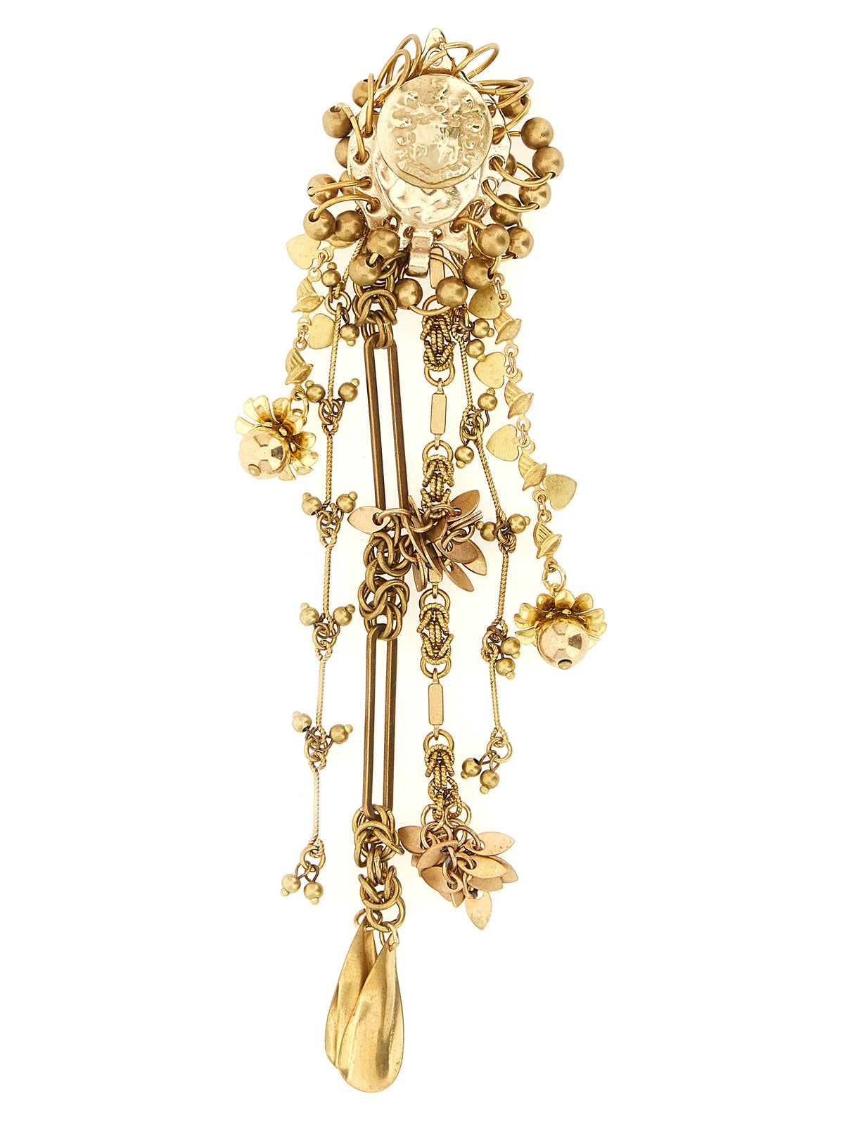 Dries Van Noten Gold Messing-Brosche