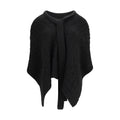 Ermanno Scervino Schwarzer Kaschmir-Mantel