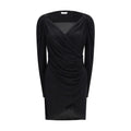 Balmain Schwarzes Viskose-Freizeitkleid