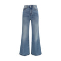 Ami Paris Blaue Baumwoll-Jeans mit ausgestelltem Bein