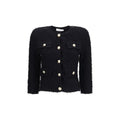 Balmain Schwarze Viskose-Blazerjacke