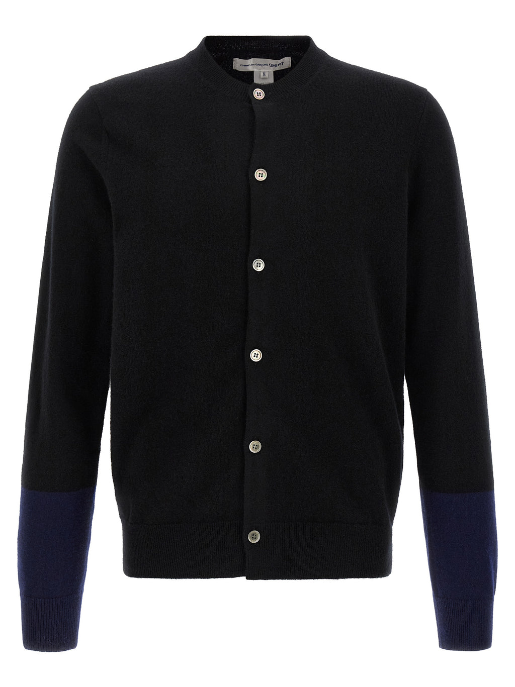Comme Des Garçons Schwarzer Wollcardigan