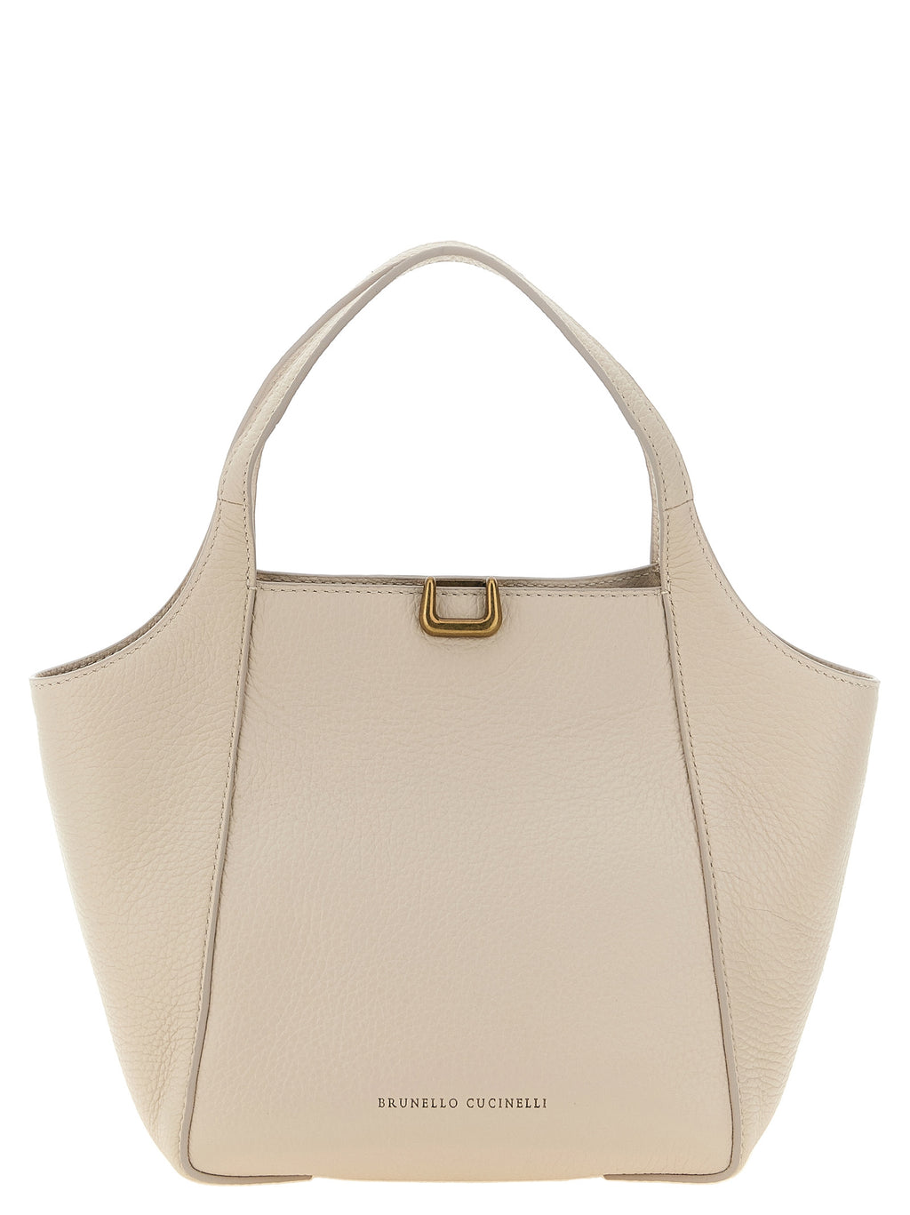 Brunello Cucinelli Handtasche aus beigem Nubukleder