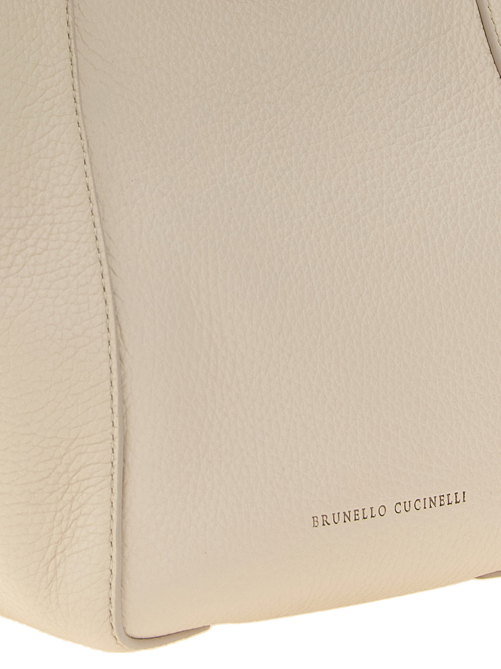 Brunello Cucinelli Handtasche aus beigem Nubukleder