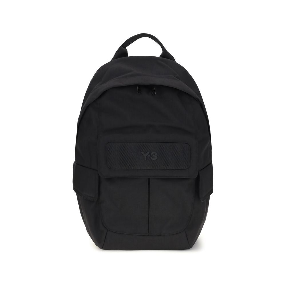 Y-3 Schwarzer Polyamid-Rucksack