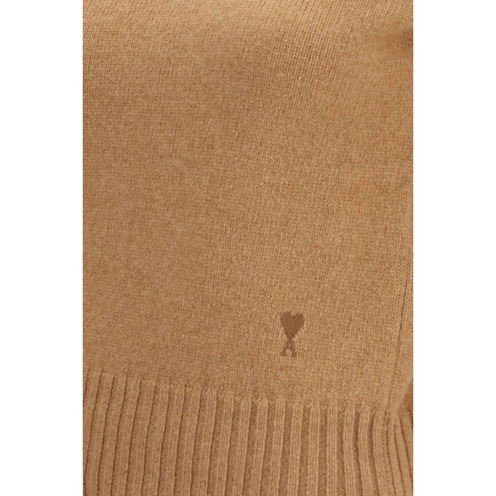 Ami Paris Brauner Wollpullover Oves Aries