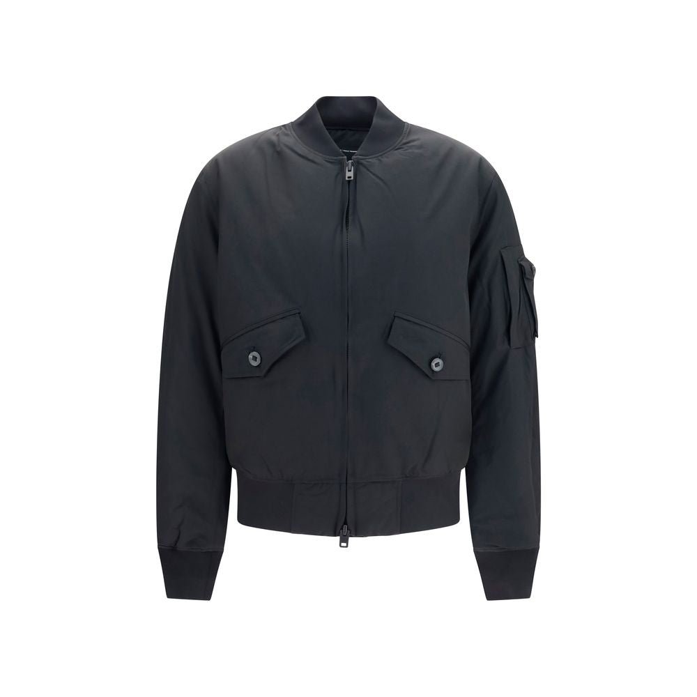 Y-3 Schwarzer Bomber aus Polyamid