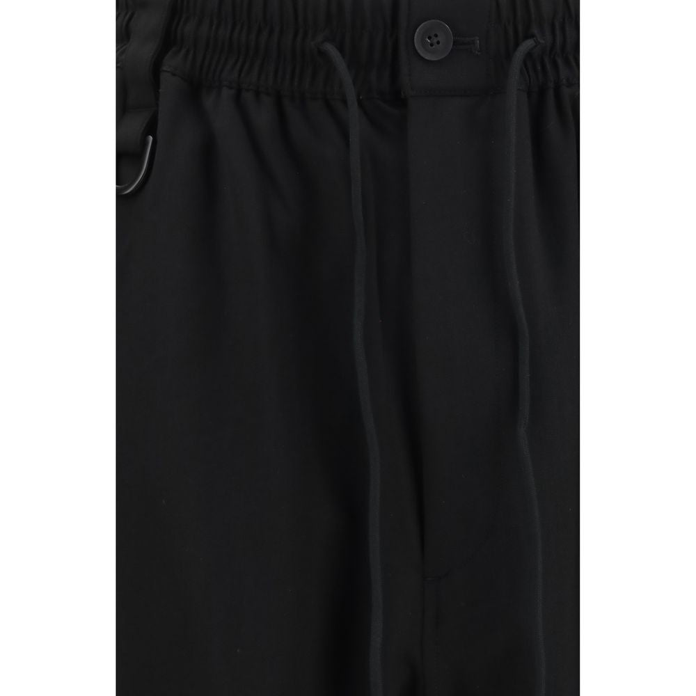 Y-3 Schwarze Wollhose Oves Aries Casual Pants