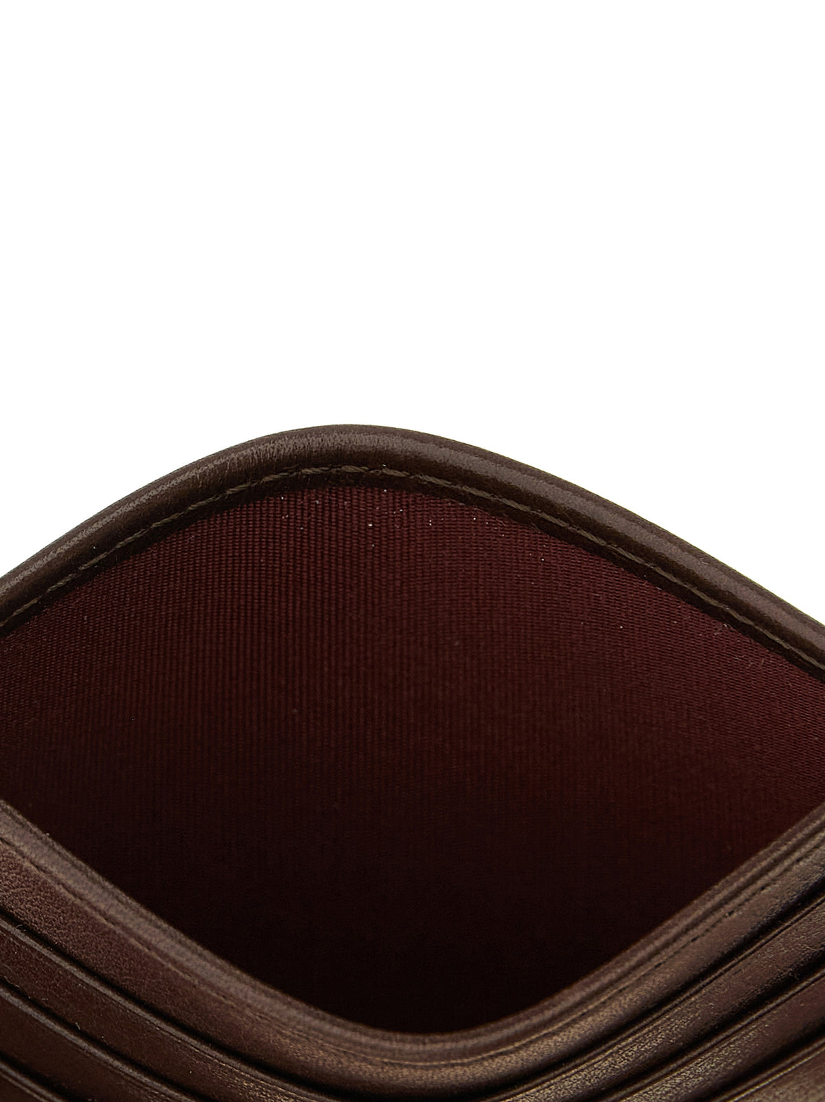 Brunello Cucinelli Braun Kalbsleder Kartenetui