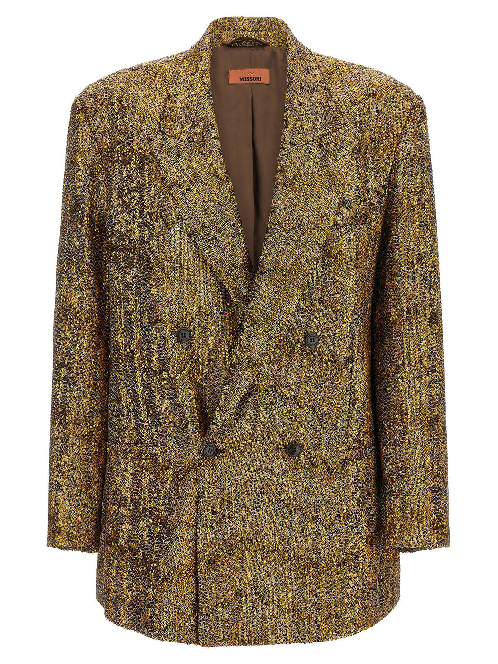 Missoni Goldfarbener Blazer aus Polyester