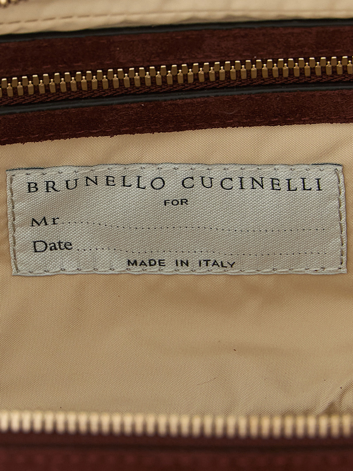 Brunello Cucinelli Bordeaux Kalbsleder Accessoire