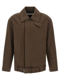 Dries Van Noten Braune Baumwolljacke in voller Länge