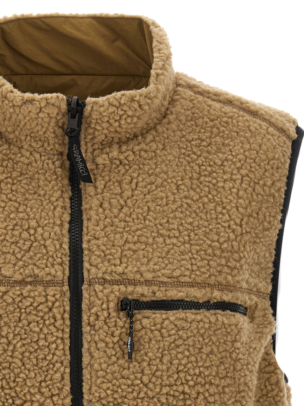 Gramicci Beige Polyester Ärmellose Jacke