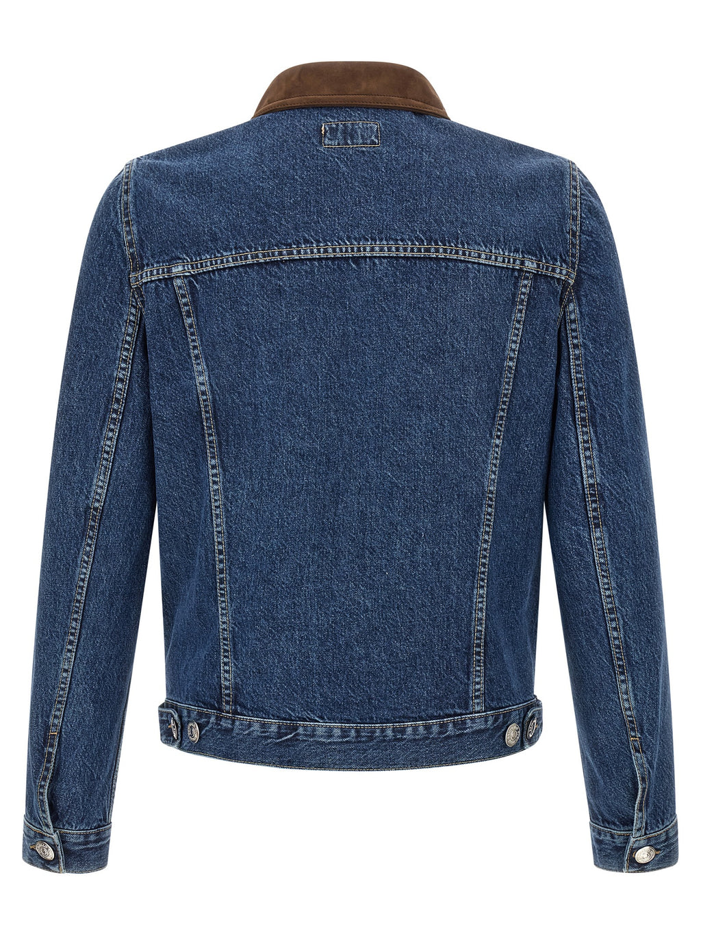 Brunello Cucinelli Blaue Jeansjacke aus Baumwolle