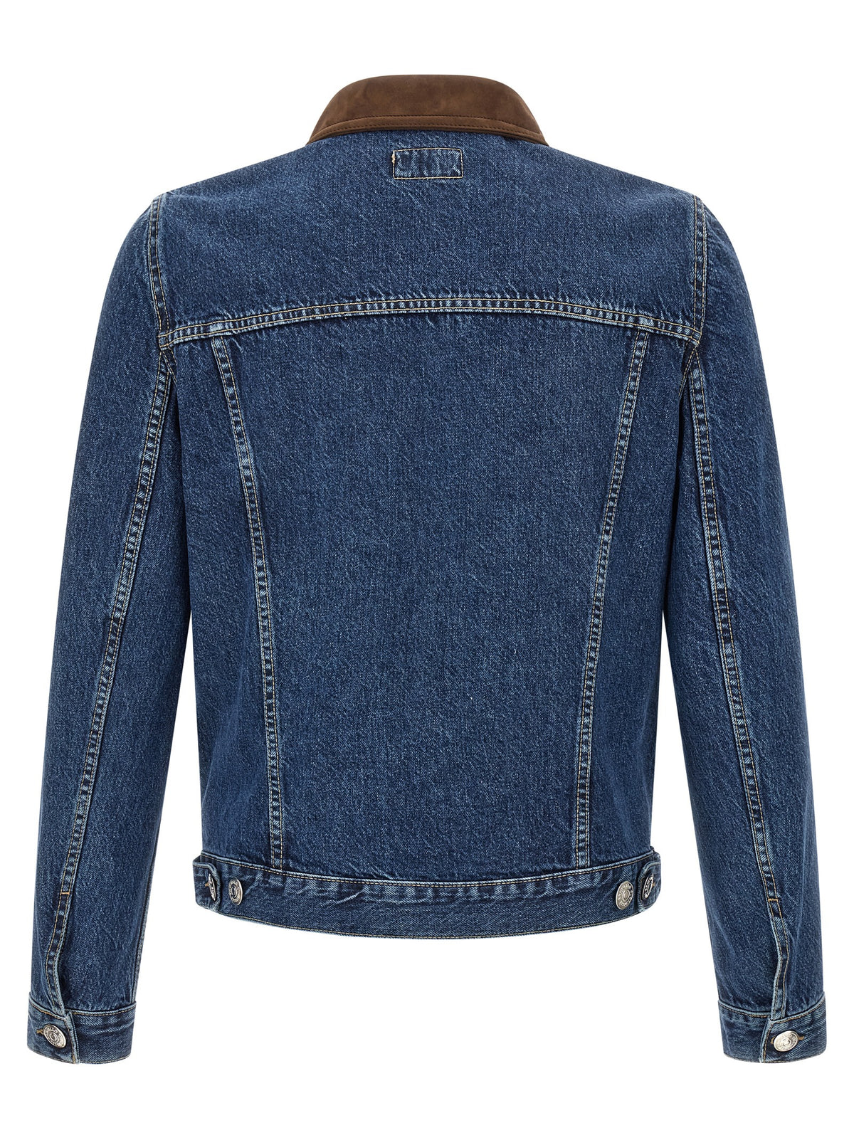 Brunello Cucinelli Blaue Jeansjacke aus Baumwolle