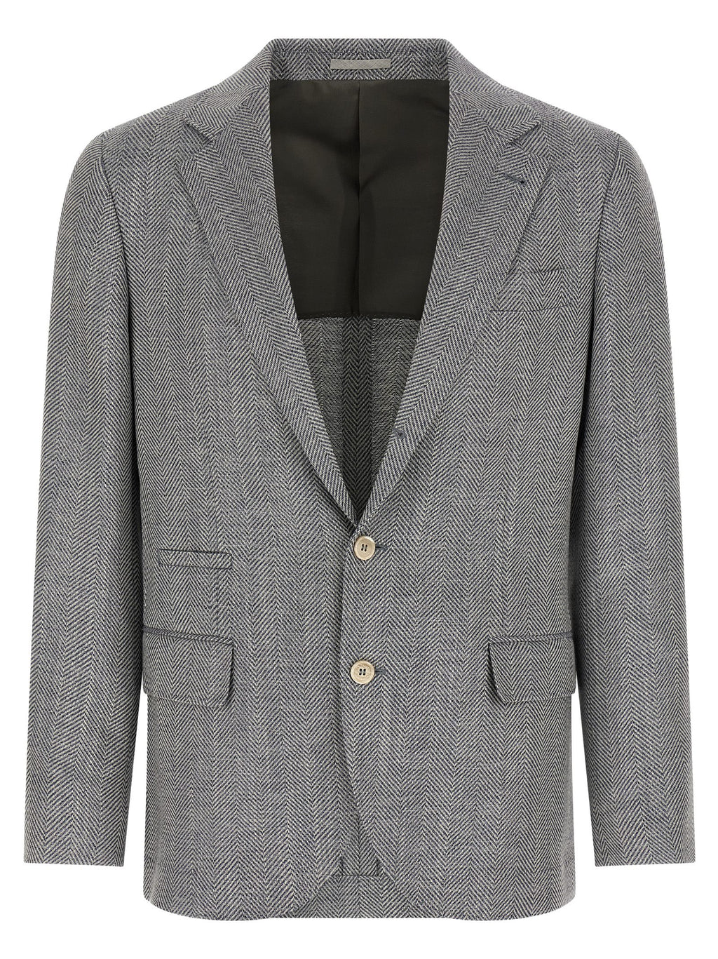 Brunello Cucinelli Grauer Wollblazer