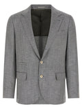 Brunello Cucinelli Grauer Wollblazer