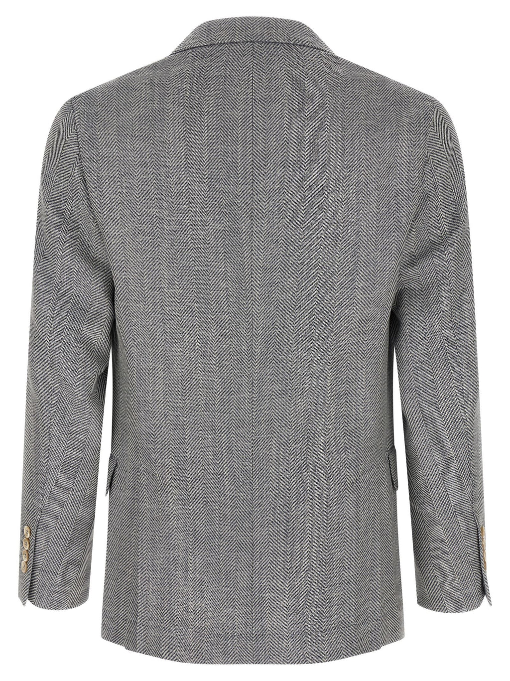 Brunello Cucinelli Grauer Wollblazer
