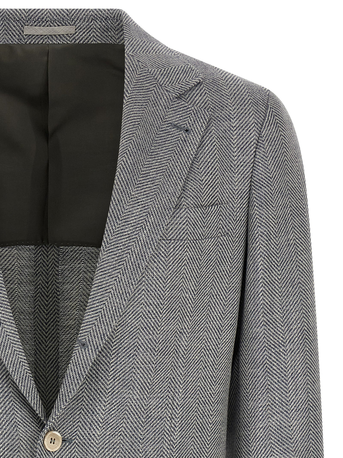 Brunello Cucinelli Grauer Wollblazer