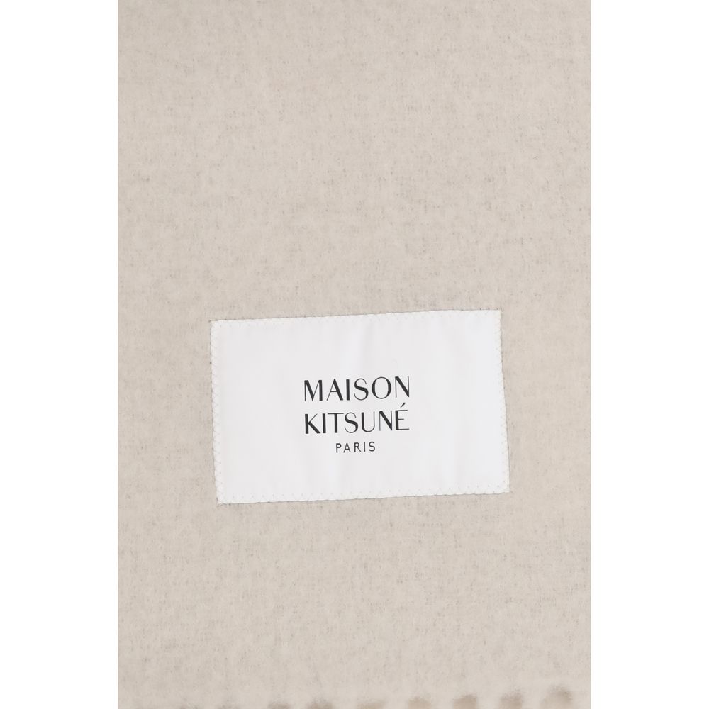 Maison Kitsuné Beige Polyamid-Schal