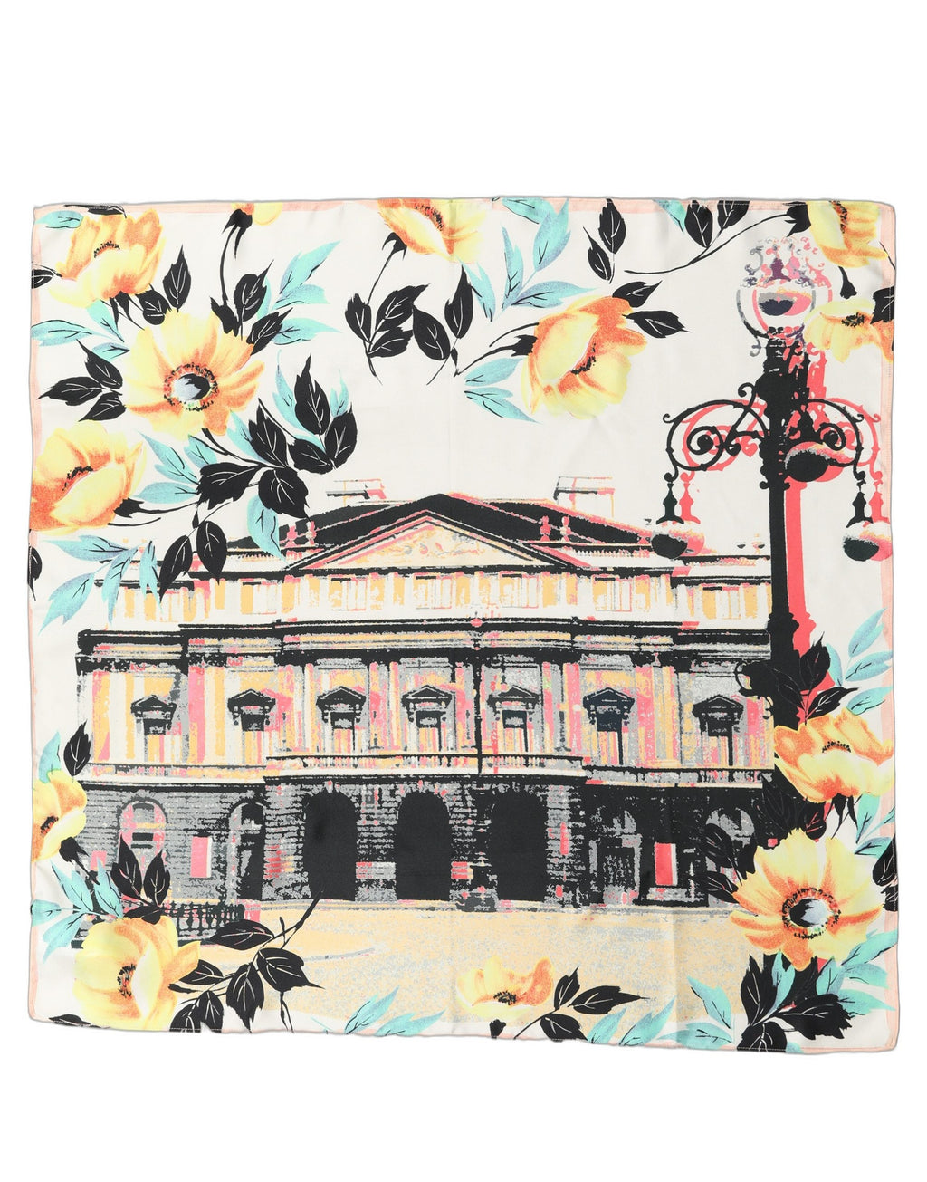 Dolce & Gabbana Multicolor bedruckter Seiden-Foulard-Schal