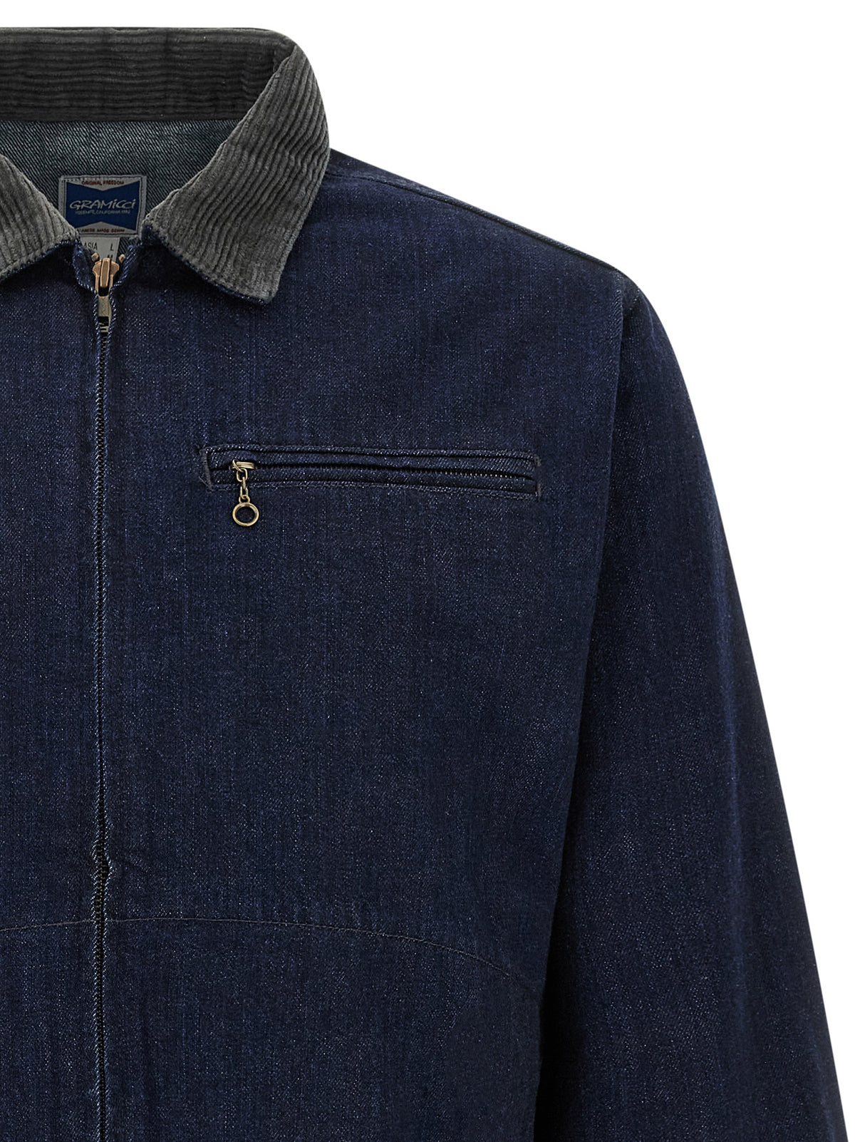 Gramicci Blaue Jeansjacke aus Baumwolle