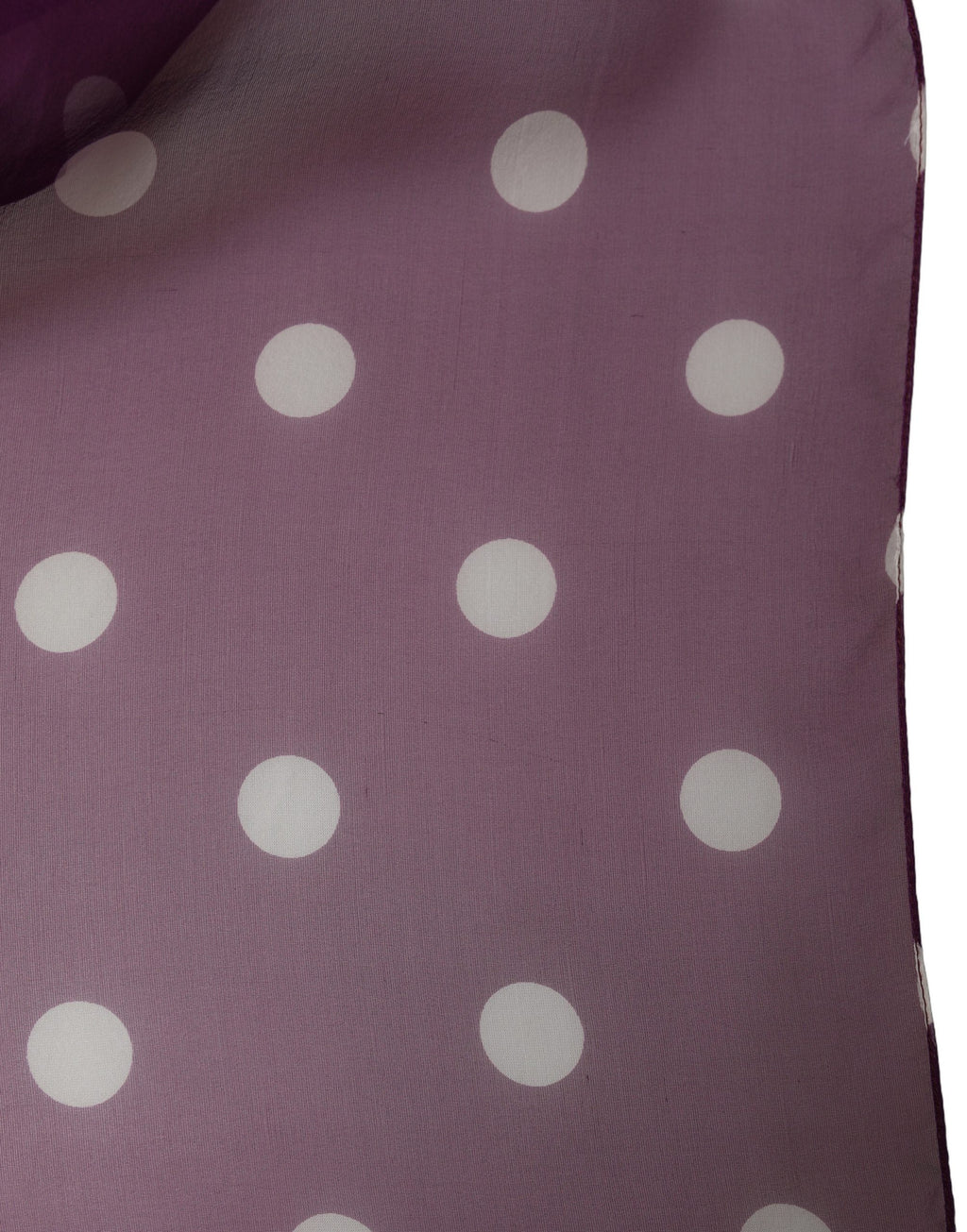Dolce & Gabbana Violett-weißer Foulard-Schal mit Tupfenmuster