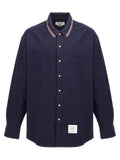 Thom Browne Blaue Baumwollbluse