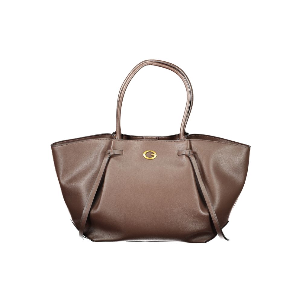 Guess Jeans Braune Handtasche aus Polyethylen