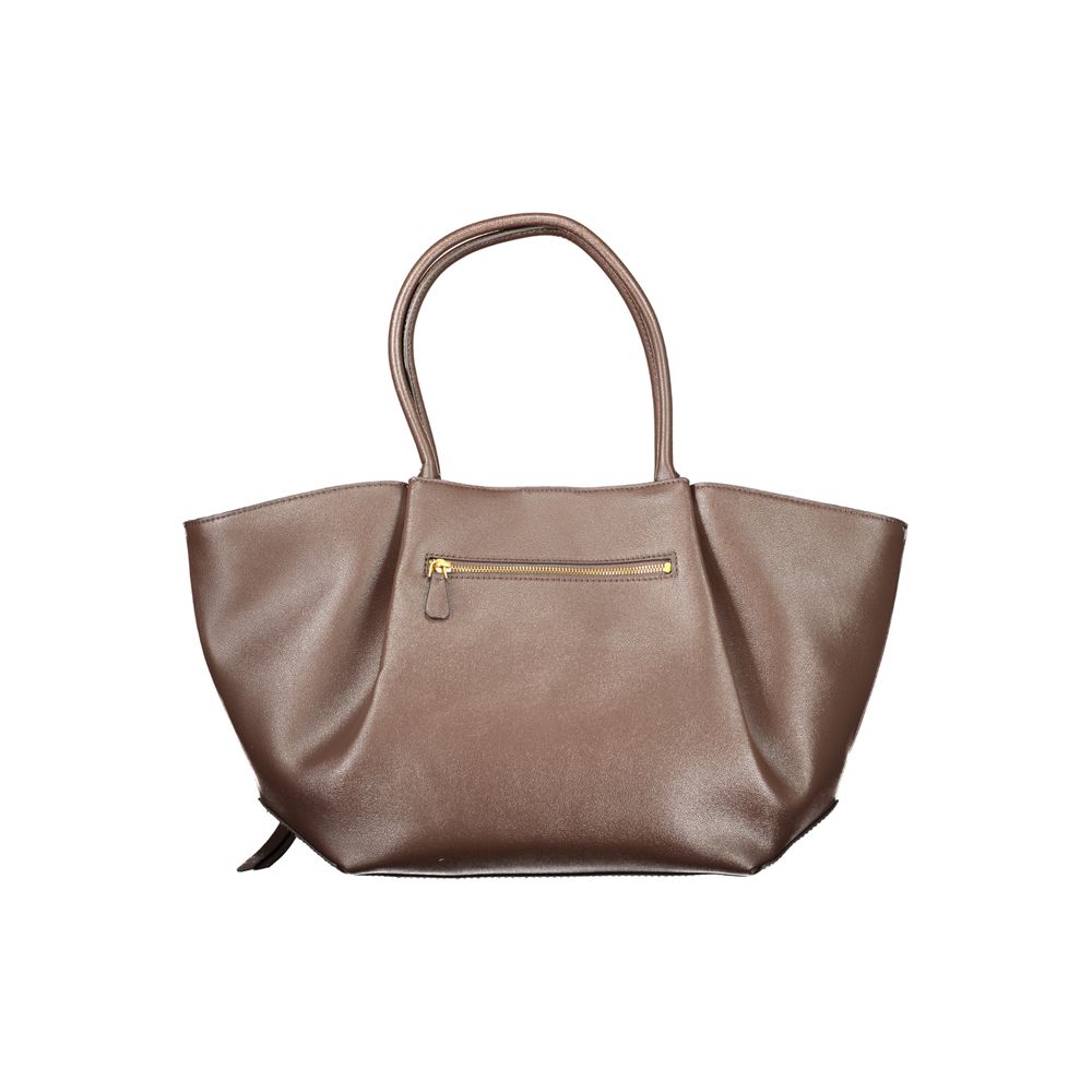 Guess Jeans Braune Handtasche aus Polyethylen