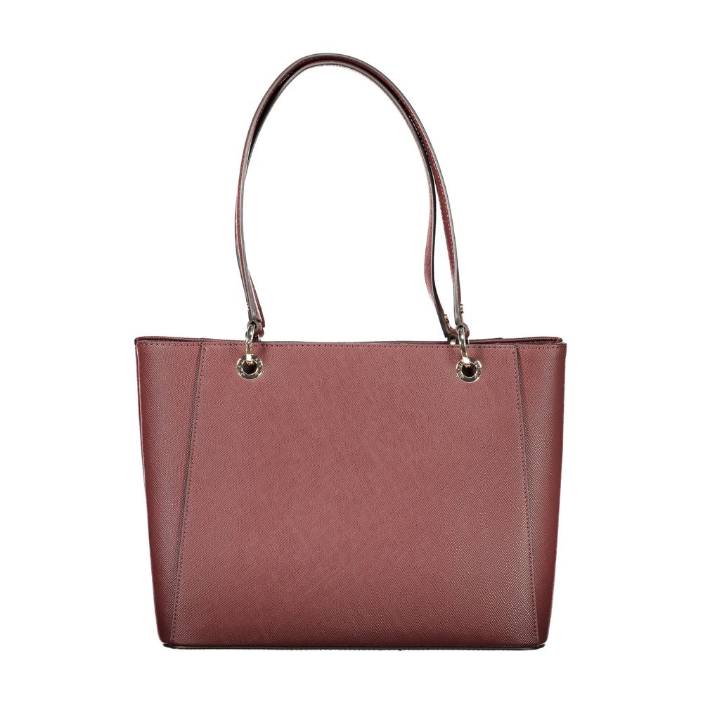 Guess Jeans Braune Handtasche aus Polyethylen