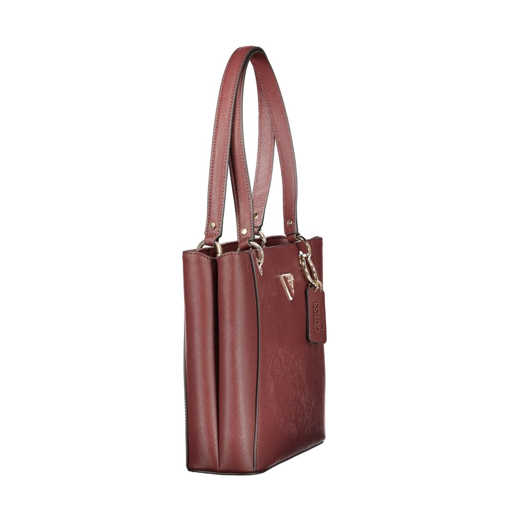 Guess Jeans Braune Handtasche aus Polyethylen