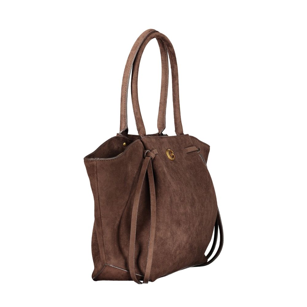 Guess Jeans Braune Handtasche aus Polyester