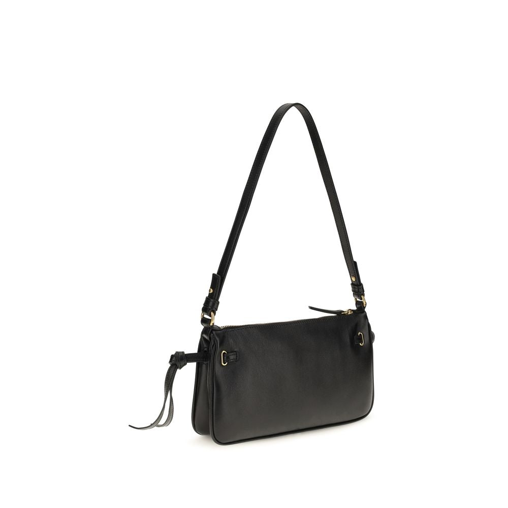 Chloé Schwarze Bos Taurus Kalbsleder Schultertasche